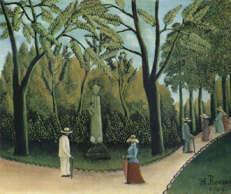 Henri Rousseau The Chopin Memorial in the Luxembourg Garden china oil painting image